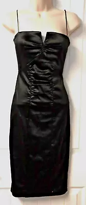 NICOLE MILLER COLLECTION Spaghetti Straps Black Bodycon Dress Size 0 (USA) • $14.99