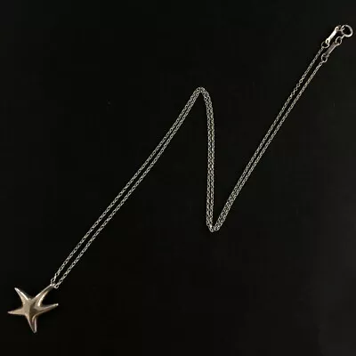 TIFFANY&CO. Silver 925 Starfish Pendant Necklace/5Y0171 • $1