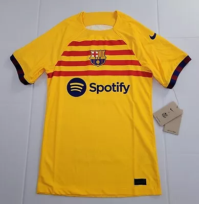 NIKE Men FC Barcelona 2023/24 Match Fourth ADV Soccer Jersey DR5077 729 XS NWT • $113.29