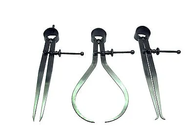 Spring Caliper Set X 3 Internal External Dividing Dividers 10  250mm. W4100 • £15.96