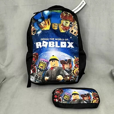 NEW ROBLOX Backpack Book Bag & Pencil Case School Bag NWT • $24.99