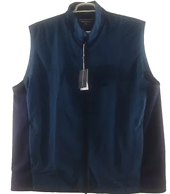 Holderness & Bourne Golf The King Vest Full Zip Insulated Heather Marine Xl Nwt • $114.99