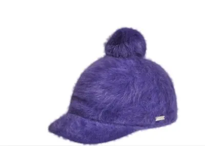 Kangol Furgora Dark Berry Purple Pom Spacecap Space Cap Hat  L NWT Sample • $79