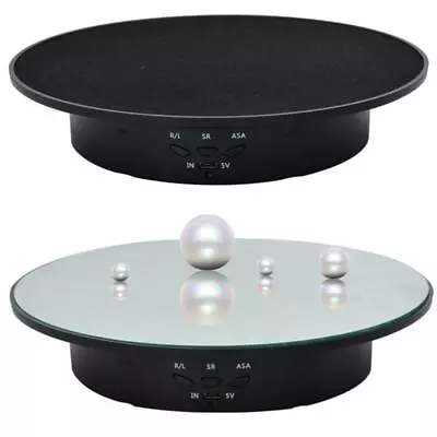 3 Speeds Electric Rotating Display Stand Mirror Turntable Jewelry Holder Battery • $24.01