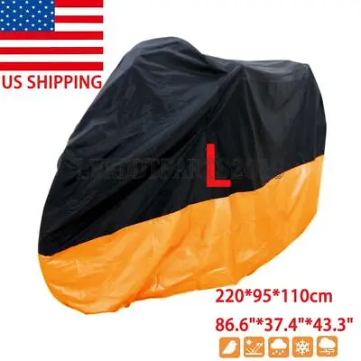 L Motorcycle Cover Scooter Moped  Rain UV Dust Dirt Prevention Storage • $22.03