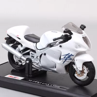 1/18 Scale Maisto Suzuki GSX 1300R Hayabusa Diecast Model Motorcycle Toy Bike • $18.86