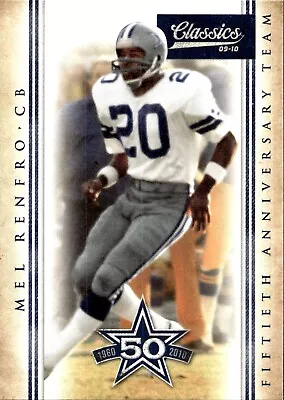 2010 Panini Classics #22 Mel Renfro Cowboys 50th Anniversary • $14.78