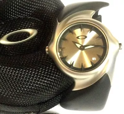 $764.99 • Buy RARE OAKLEY CRUSH 2.0 WATCH Honed Stainless Steel Case W/ Silver Sunburst Dial