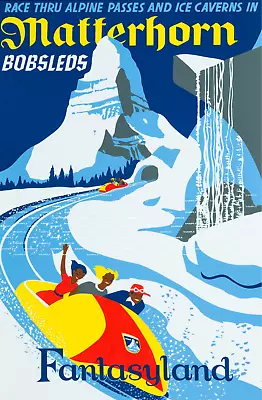 Disney Matterhorn ( 11  X 17 ) Collector's Poster Print • $12.99