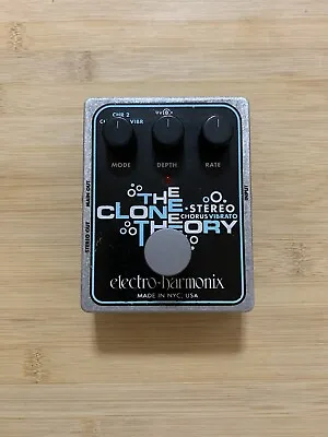 Electro-Harmonix Clone Theory Stereo Chorus Vibrato Guitar Pedal • $104.99