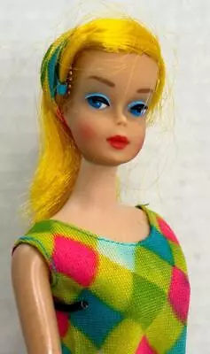 Vintage Color Magic Barbie High Color Blonde In Original Swimsuit - OSS NM • $950