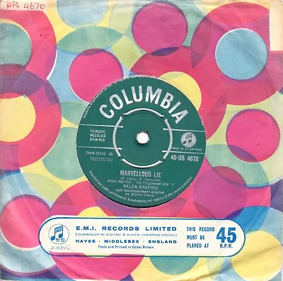 HELEN SHAPIRO - Marvellous Lie - 1961 7  Vinyl 45 • £1.99