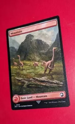 MTG *FULL ART Double Sided * Jurassic World MOUNTAIN NM • £2.48