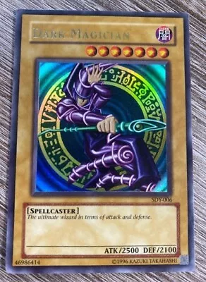 Dark Magician Yu-Gi-Oh Starter Deck Yugi SDY Set Unlimited TCG Ultra Rare Card • £12.99