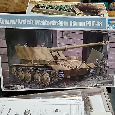 TRUMPETER  Krupp/Ardelt Waffentrager 88mm Pak 43 # 01587   1/35 Scale • $54