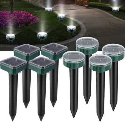 Animal Mole Repeller With LED Light Solar Ultrasonic Outdoor Garden Lawn Stake • $15.59