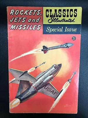 $34.99 • Buy CLASSICS ILLUSTRATED Special Issue #159A ROCKETS, JETS AND MISSILES (1960) VG+