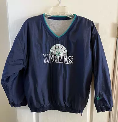 Vntg 90s Retro Mighty Mac Seattle Mariners Reversible Jacket Fleece YOUTH  Sz L • $24