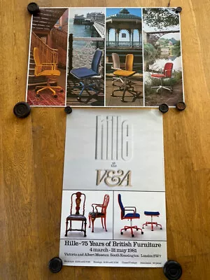 £50 • Buy 2 Hille Supporto Chair V&A Posters From 1980s Fred Scott