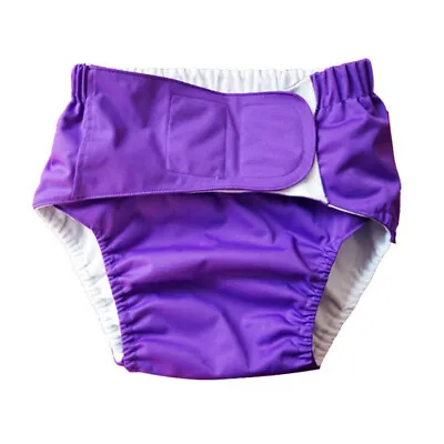 Reusable Adult Diaper Covers Nappy Pants Soft Waterproof Incontinence Underwear • $31.08