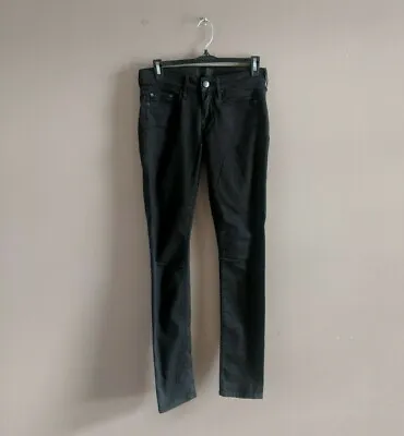 Vince Women's Sz 24 Black 5 Pocket Ankle Skinny Jeans Stretch Cotton Blend • $29.99