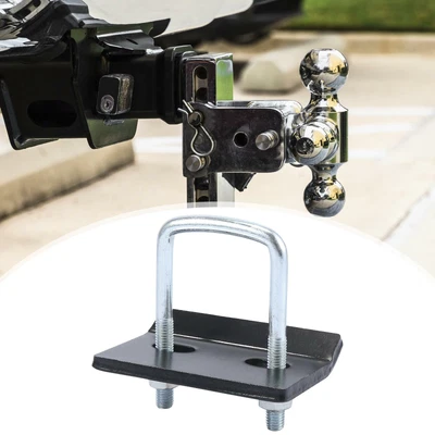 $15.99 • Buy M10x1.5 U Type Bolt Hitch Pin Trailer Hitch Receiver Pin Lock Set Black For Car