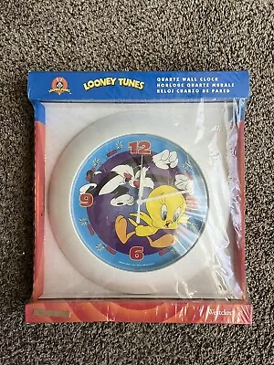$20 • Buy Vintage 1995 Warner Bros. Sylvester And Tweety Looney Tunes Westclox Wall Clock