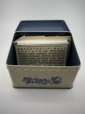 Pfaltzgraff Yorktowne Vintage Recipe Tin Box With Cards And Labels UNUSED! • $22.99