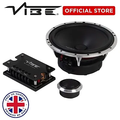 Vibe Blackair 6.5 Inch Component Speakers 420w Max Blackair6c Car Speakers • £199.99
