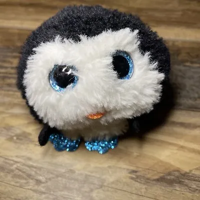 Ty Beanie Boos Teeny Ty Waddles The Penguin Glitter Eyes Plush Toy 3” • $9.99