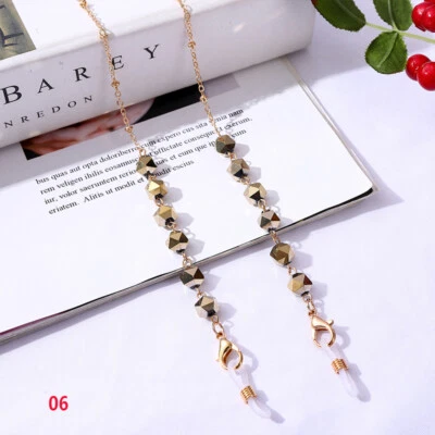 £2.15 • Buy Crystal Beaded Lanyard Glasses Chains Bohemian Anti-Drop Sunglasses Neck Strap