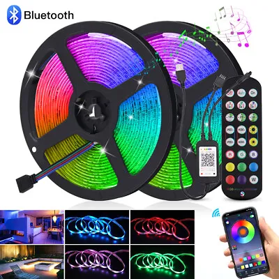 1-5m Led Strip Lights 5050 Rgb Colour Changing Flex Tape Under Cabinet Tv Usb 5v • £6.05