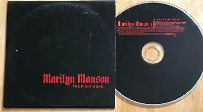 Marilyn Manson 'The Fight Song' CD Maxi-Single Promo Card Sleeve 2001 UK FIGHT1 • $14.80