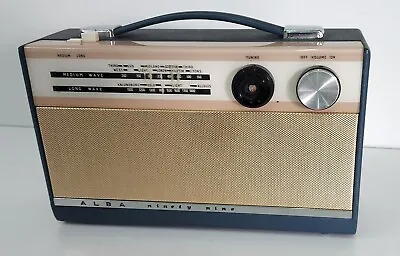 Alba Ninety Nine 99 Transistor Radio Blue 1960s Spares/Repair Prop • $38.67