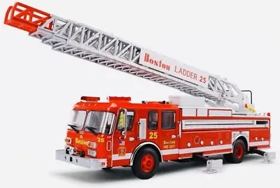 CODE 3 Collectibles 1/64 Boston E-One Rear Mount Ladder 25 2007 Fire Engine • $149.99