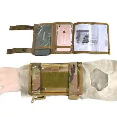 Tactical Gear Arm Sleeve Wrist Map Holder Pouch Pocket Strap Mobile Bag Hunting • $33.11