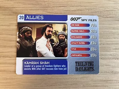 007 Spy Files Cards 2002 Allie #20 Kamran Shah  • £0.99