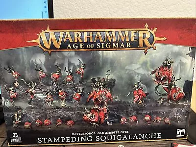 OOP NIB Battleforce Gloomspite Gitz Stampeding Squigalanche Warhammer AoS • $299