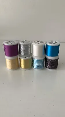 Madeira Mix Metallic Rayon Cotona Embroidery Thread Bundle Of 6 X 200m • £20