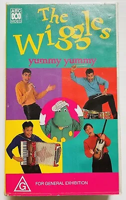 The Wiggles Wiggly Yummy Yummy VHS Video Cassette Tape PAL G 1994 • $27.99