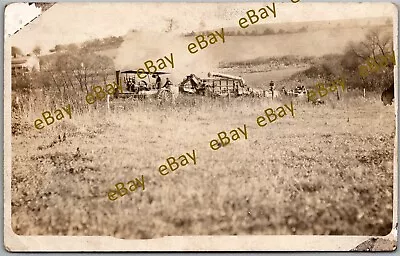 Postcard Thrashing Day At McCartys; Steam Powered Farming Equipment 1904-1918 Er • $44.95