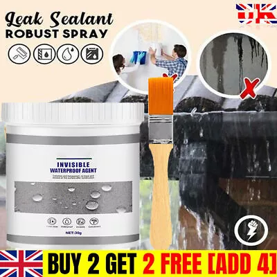 Waterproof Insulation Sealant Anti-leak Nano Glue For Roof Broken Agent Leaks PA • £4.99