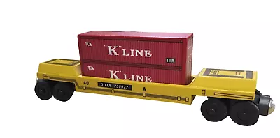 Wooden Whittle Shortline Railroad K-LINE DOUBLESTACK INTERMODAL CAR • $42.95