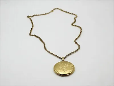 $69.99 • Buy Vintage 12K Gold Filled GF Signed Danecraft Chain Necklace W/Pendant Locket 