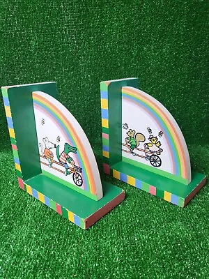 Maisy Mouse Vintage 1996 Rainbow Wooden Bookends Book Ends Mimi Mausi Kids  • £19.90