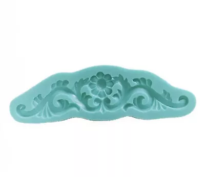 £3.99 • Buy Baroque Vintage Rose Leaf Silicone Mould Swirls Cake Fondant Sugarcraft