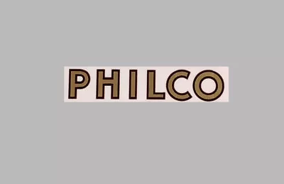 $6.25 • Buy Philco Radio Logo Water Slide Decal Sticker- Old Antique Wood Vintage Tube Radio