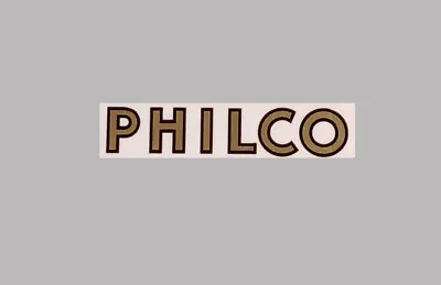 Philco Radio Logo Water Slide Decal Sticker- Old Antique Wood Vintage Tube Radio • $6.75