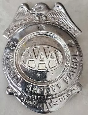 Vintage Aaa School Safety Patrol Crossing Guard Pin Employee Metal Badge • $14.95