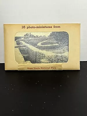 Mesa Verde National Park Mini Postcard Picture 16 Photo Miniature VGT Unused  • $9.29